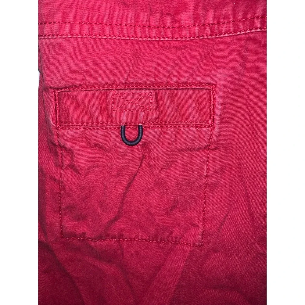 Gymboree Vintage 2002 Red Surfboard Cotton Canvas Shortalls Toddler 18-24 Months